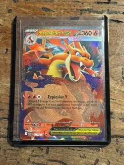 Pokemon TCG Holo Ultra Rare Full Art Mega Charzard Y EX Card 022/217 - Image 1