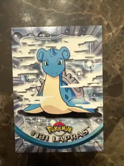 Pokemon Topps Lapras #131 Non-Holo Vintage 1999 TV Animation Card - Image 1