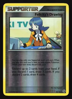 Felicity's Drawing 98/106 Great Encounters Reverse Holo Pokemon Card - Image 1