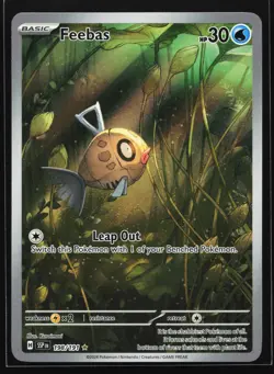 Feebas 198/191 SV08: Surging Sparks Illustration Rare Pokemon Card - Image 1