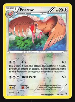 Fearow 79/119 XY - Phantom Forces Reverse Holo Pokemon Card - Image 1