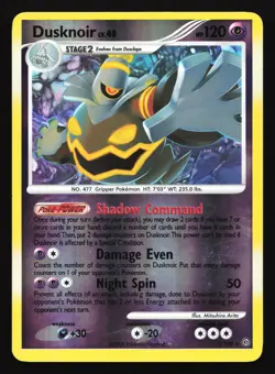 Dusknoir 1/100 Stormfront Reverse Holo Rare Pokemon Card - Image 1