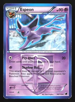 Espeon (Team Plasma) 48/116 Plasma Freeze Uncommon Pokemon Card - Image 1