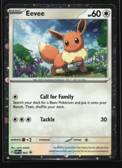 Eevee 043 SV: Scarlet & Violet Black Star Promo Pokemon Card - Image 1