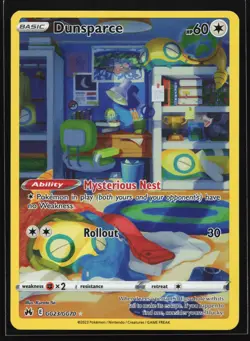 Dunsparce GG23/GG70 Crown Zenith: Galarian Gallery Ultra Rare Pokemon Card - Image 1