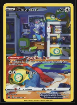 Dunsparce GG23/GG70 Crown Zenith: Galarian Gallery Ultra Rare Pokemon Card - Image 1
