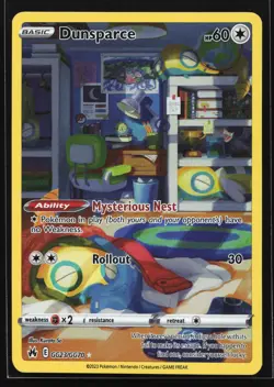 Dunsparce GG23 Crown Zenith: Galarian Gallery Ultra Rare Pokemon Card - Image 1