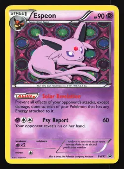 Espeon BW92 Black & White Black Star Promo Pokemon Card - Image 1