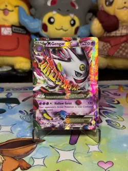 Mega M Gengar EX XY166 Black Star Promo 2016 Holo Rare Pokemon Card LP/MP - Image 1