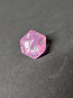 Magic The Gathering Dragons of Tarkir Spindown d20 sparkle Pink MTG - Image 4