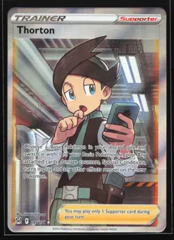 Thorton (Full Art) 195/196 SWSH11: Lost Origin Ultra Rare Pokemon Card - Image 1