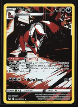 Thievul GG17/GG70 Crown Zenith: Galarian Gallery Ultra Rare Pokemon Card - Image 1