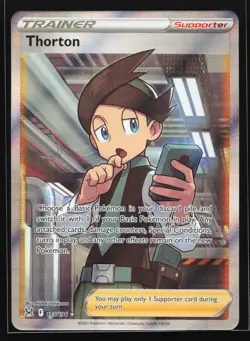 Thorton (Full Art) 195/196 SWSH11: Lost Origin Ultra Rare Pokemon Card - Image 1