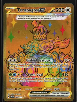 Terapagos ex 180/131 Prismatic Evolutions Gold Hyper Rare Pokemon Card - Image 1