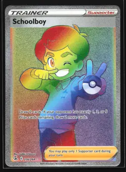 Schoolboy 276/264 SWSH08: Fusion Strike Secret Rare Pokemon Card - Image 1