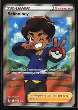 Schoolboy (Full Art) 261/264 SWSH08: Fusion Strike Ultra Rare Pokemon Card - Image 1