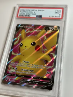 Pokemon Pikachu V 170/185 Full Art Vivid Voltage - PSA 9 MINT! - Image 2