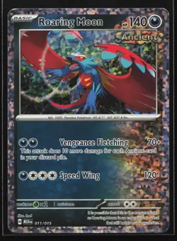 Pokemon Roaring Moon 011/015 McDonald's 2024 Dragon Discovery Holo Promo NM - Image 1