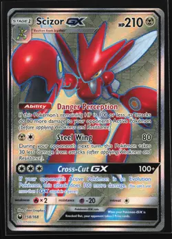 Scizor GX (Full Art) 158/168 SM - Celestial Storm Ultra Rare Pokemon Card - Image 1
