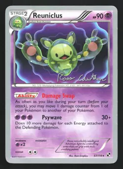 Pokemon Reuniclus 57/114 Black & White World Championships 2011 Rare LP - Image 1