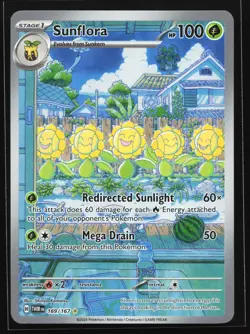 Sunflora 169/167 SV06: Twilight Masquerade Illustration Rare Pokemon Card - Image 1