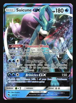 Suicune GX 60/214 SM - Lost Thunder Ultra Rare Pokemon Card - Image 1