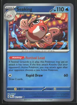 Seaking (Master Ball) 021/131 SV: Prismatic Evolutions Reverse Holo Pokemon Card - Image 1