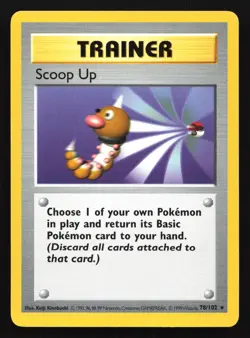Scoop Up 78/102 Base Set (Shadowless) Rare Pokemon Card - Image 1