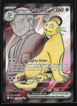 Team Rocket's Persian ex 219/182 SV10: Destined Rivals Ultra Rare Pokemon Card - Image 1
