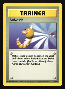 Scoop Up (Aufwisch) 78/102 Base Set GERMAN Rare Pokemon Card - Image 1