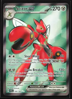 Scizor ex 195/162 SV05: Temporal Forces Ultra Rare Pokemon Card - Image 1