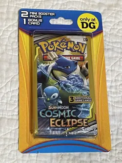 Pokemon Sun & Moon Cosmic Eclipse Lot Of 2 Hanger Packs 2021 (2 mini packs per) - Image 3