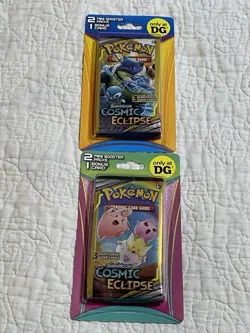 Pokemon Sun & Moon Cosmic Eclipse Lot Of 2 Hanger Packs 2021 (2 mini packs per) - Image 5