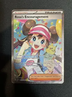 Rosa’s Encouragement 123/88 Secret Illustrator Rare Perfect Order Pokemon NM - Image 2