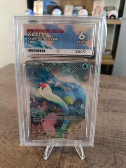 Pokemon Wiglett Scarlet & Violet Base Set 206/198 Holo Illustration Rare Ace - Image 1