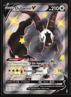 Pokemon Dubwool V SV120 Shining Fates Shiny Ultra Rare Full Art Holo NM - Image 1