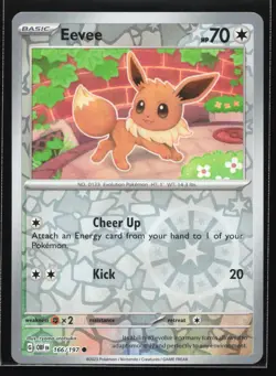 Pokemon Eevee 166/197 Obsidian Flames Reverse Holo NM - Image 1