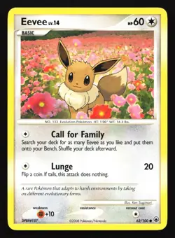 Pokemon Eevee 62/100 Majestic Dawn Common - Image 1