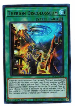Yu-Gi-Oh Card: Therion Discolosseum DIFO-EN053 Ultra Rare 1st Edition! NM - Image 1