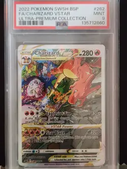 Charizard VSTAR SWSH262 Full Art Holo Promo Card PSA 9 Mint Pokemon TCG - Image 1