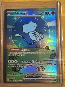 Fan made artwork Bubble Mew EX 232/091 SIR Paldean Fates Pokemon Card Rare NM - Image 1