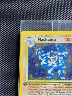 Machamp 8/102 1st Edition Sealed Holo Pokemon card Factory Cellophane - Image 2