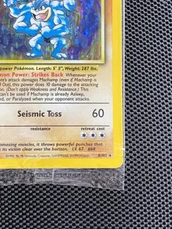Machamp 8/102 1st Edition Sealed Holo Pokemon card Factory Cellophane - Image 4