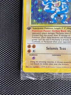 Machamp 8/102 1st Edition Sealed Holo Pokemon card Factory Cellophane - Image 5