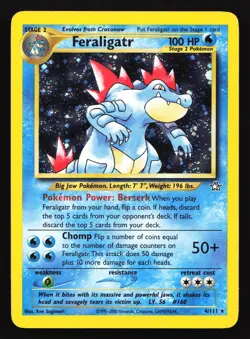 Feraligatr 4/111 Neo Genesis Holo Rare Pokemon Card - Image 1