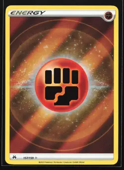Fighting Energy (Texture Full Art) 157/159 Crown Zenith Ultra Rare Pokemon Card - Image 1
