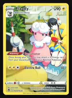 Flaaffy TG03 SWSH12: Silver Tempest Trainer Gallery Ultra Rare Pokemon Card - Image 1