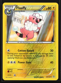 Flaaffy 39/124 Dragons Exalted Reverse Holo Pokemon Card - Image 1