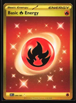 Fire Energy 230/197 SV03: Obsidian Flames Gold Hyper Rare Pokemon Card - Image 1
