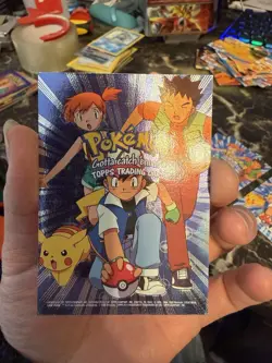 Gotta catch 'Em All Silver Holo TOPPS Checklist Card Pokemon TV Movie Animation - Image 1